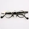 Okulary przeciwsłoneczne litera v łuk nos grzbiet czarny biały mała runda unikalna ręcznie robiona rogowa optyczne okulary czytania okulary okulary rama