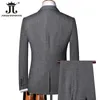 Herenpakken Blazers 6XL Jas Vest Broek Retro Gentleman Klassiek Mode Geruit Heren Formeel Zakelijk Slank Pak 3-delig Set Bruidegom Trouwjurk 230506