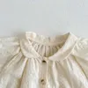 Kleidungssets MILANCEL Sommer-Babykleidungsset Bestickte Mädchenkleidung Süßes T-Shirt und Brummer 2-teiliges Set 230504