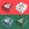 Gift Wrap 12pcs Christmas Candy Box Merry Kraft Paper Kids 2023 Xmas Happy Year Navidad Natal Packging Bag