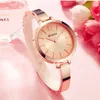 Womens Watches CURREN Fashion Gold Women Stainless Steel Ultra thin Quartz Watch Woman Romantic Clock Montre Femme 230506