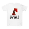 Men's T Shirts Summer Loose Tee Casual Letter Stop Staring At My Cock Printed Round Neck Short Sleeve Hip-hop Tops T-shirt Camiseta#g3