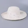 Chapéus largos de aba Lady Summer Sun Hat Fashion Moda Sol