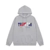 Designer-Kleidung Herren-Sweatshirts Hoodie Trendy Trapstar Blau Rot Handtuch Besticktes Paar Entspannter Hoodie mit Kapuze Mode Streetwear Pullover Jacke Tops