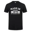 T-shirts pour hommes fabriqués dans les hommes chemise été coton à manches courtes cadeau d'anniversaire t-shirts hauts drôle homme T-shirts JL-121