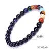 Charm Bracelets Milky Way Starry Blue Sandstone Bracelet Gem Hand Chains For Women Natural Crystal Quartz Semi-precious Stones Bangle