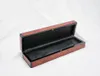 Watch Boxes & Cases High-grade Wooden Box PU Leather Interior Rectangular Lacquer Wood For FM Brochure Card PaperWatch