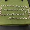 Chokers Designer Halskette G Sterling Silber Kubanische Halskette Männer und Frauen Vintage Mode Luxus Halskette Anhänger Valentinstag Geschenk