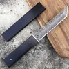 Kamp av bıçakları siyah ahşap Japon açık d2 çelik düz bıçak aile açık kamp bıçak orman avı düz bıçak (samuray tarzı) p230506