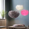 Pendelleuchten Federlichter Droplights Lampe Nordic Design Glanz Vintage Loft Suspension Hochzeit Beleuchtungskörper für Schlafzimmer