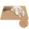 Arranhadores novo gato arranhando esteira natural sisal gato scratch tapete anti deslizamento gato scratcher garra almofada dormir tapete kitty brinquedo proteger sofá