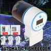 フィーダー調整可能自動水族館タイマーオートフィッシュフィーダーポンドフードフィーダー給餌LCD水族館タンク自動魚フィーダー
