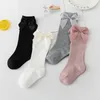 3PCS Baby Girls Nowe małe dzieci Dziewczyna Big Bow Knee High Long Kids Bowknot Cotton Lata Noworodkowe skarpetki