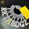 Carta DIY Icepou Real S925 Silver Factory Preço Hip Hopjewelry Colar Moissanite Moissanite Pingente