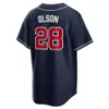 Custom Baseball Jerseys Men women Youth 38 Pierce Johnson 13 Ronald Acuna Jr. 52 Dylan Lee 68 Tyler Matzek 33 AJ Minter 50 Charlie Morton 20 Marcell Ozuna