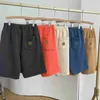 2023 Summer New Men's Shorts Fashion Tooling Brand Carhart Militärstil Stickad Capris Löst mångsidiga par 420G Cotton Terry 8QU1