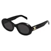 Dark Glasses Senior Sense Senior Triunfal Arch Cat's Eye's Black Oval Red 2023 Novos óculos de sol resistentes a UV