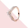 925 Sterling Silver Pandora Ring Princess Campeão Eterno Desejo pode empilhar os anéis de casamento presentes de joias para entrega gratuita