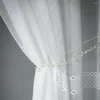 Curtain Curtains For Living Dining Room Bedroom Custom Modern Minimalist White French Elegant Lace Cutout Window Decor