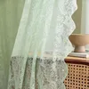 Curtain Useful Tulle Solid Color Window Drapes Easy To Install Decorative 200x140cm Living Room Pastoral French Lace