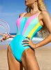 Women's Swimwear Peachtan Sleeveless One Piece Swimsuit Women High Cut Bathing Suit Swimwear Conjunto Biquinis Feminino Trajes De Bao Mujer 2022 J230506