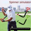 Diğer Golf Ürünleri Döndürme Eğitimi Spinner Swing Trainer Doğru Yanlış mı Kapalı Düzlem Hareket Düzeltici Mesafe 230505