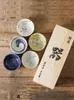 그릇 일본 쌀 수프 그릇 세트 5pcs 세라믹 패턴 식 테이블웨어 정교한 가정 일본