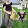 Clothing Sets Summer Children S Girls Camisole Top Plus Plaid Wide Leg Pants 2Pcs Fashion Baby Kids Clothes Suit 230505