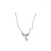 Pendant Necklaces 2023 Korean Exquisite Pearl Necklace Fashion Elegant Simple Clavicle Chain Women Jewelry