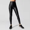 Active Pants Women Tights Fitness Running Yoga Leopard Print High midje Sport Legins Push Up Energy Gym Workout Leather Leggings