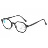 Solglasögon Progressiv multifokus Datorläsningsglasögon Blå ljus som blockerar Spring gångjärn multifokal läsare glasögon för kvinnor män