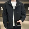 Herren Jacken Mode Mann Reißverschluss Schnalle Schlank Stehkragen Arbeitsjacke Frühling Sommer Herbst Junge Student Freizeitmantel Kleidung Party Geschenk