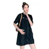 Umstandskleider 34393 # Kleid Sommer Kurze Ärmel Koreanischer Stil Lose A-Linie Spitze Schwangere Frauen Plus Size Mom