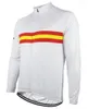 Jackets de corrida Bandeira da bandeira da Espanha Ciclismo de Ciclismo de Manga Longa Roupa Rápida de Roupa Rápida ROPA Ciclismo