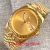 Wristwatches 36MM/39MM Japan NH35 MIYOTA MINGZHU PT5000 Movement Automatic Men Watch Yellow Gold Case Sunburst Dial Jubilee BraceletWristwat