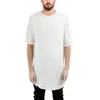 رجال القمصان T-shirt جانب القمصان مع سستة قصيرة الأكمام Tee Men Streetwear Astric