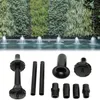 Decorazioni da giardino 9PCS Set Kit ugelli pompa fontana Ugelli in plastica multifunzione a cascata
