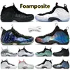 Heren Dames Trainers foam posites schoenen one pro penny hardaway schoen Black Aurora Elephant Print Memphis Tiger Cracked Lava Prm As Qs Camo Foam posite Sports Sneaker