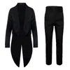 Costumes pour hommes Blazers Tuxedo Set classique formel Tailcoat 2 pièces ensembles hommes mode fête de mariage vêtements de bal mâle veste pantalon 230506