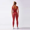 Tracce femminili da donna senza soluzione di continuità set di serpenti sport set da donna a 2 pezzi abiti da allenamento per le donne leggings sportivi sportivi da donna p230506