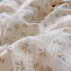 Bedding sets Korean Vintage Floral Printed Ruffled Cotton Baby Duvet Cover Kids Children Infant Cot Crib Duvet Covers Quilt Cover Bedding 230506