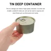 Storage Bottles 10 Pcs Containers Lids Food Tinplate Metal Pet Sealing Can Iron Dog Jar Canister Travel