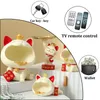 Decorative Objects Figurines Luck Fortune Cat Tray Ashtray Small Objects Sundries Storage Big Mouth Key Box Modern Living Room Office Home Decoration 230506