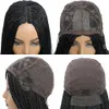 Синтетические парики Wakego Box плетены для чернокожих женщин 26 дюймов в длинных косичках поддельные кожи головы.