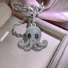 Hyperbole glacé poulpe pendentif collier HipHop bijoux pour femmes hommes Micro pavé Zircon Rock pendentif cadeau