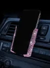 Luxurious Diamond-encrusted Car Phone Holder Universal Auto Air Vent Mount Stand Mobile Phone Holder Bling Car Accessories for Girls