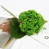 Decorative Flowers HI-Q Real Touch / Felt Artificial Hydrangea Fruit Wedding Plasic Wholesale 10pcs Hortensia