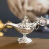 Dekorativa föremål Figurer 1PC Traditionell Hollow Out Fairy Tale Aladdin Magic Lamp Ing Tea Pot Genie Lamp Vintage Retro Toy for Home Decor Ornament 230506