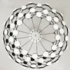 Pendelleuchten Postmodern Schwarz Plus Weiß LED-Leuchten Aluminium Big Net Kreativität Hängelampe Nordic Living Room Home Deco Fixtures