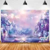 Fantas de Fantasia de Decoração de festa Banner Boment Background Mushroom Paisagem Sofre de bebê Pons de pôsteres personalizados